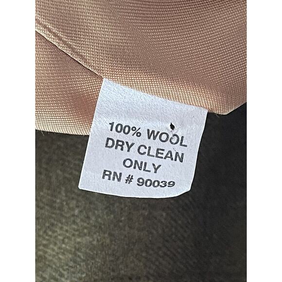 Florine Wachter Green Wool Jacket Blazer Button Down Size 16 Made In USA - Picture 4 of 4